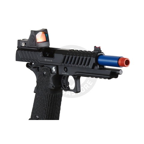 Lancer Tactical Knightshade Hi-Capa Gas Blowback Airsoft Pistol w/ Reflex Red Dot Sight - (Blue)