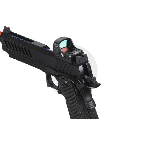 Lancer Tactical Knightshade Hi-Capa Gas Blowback Airsoft Pistol w/ Red Dot Sight - (Blue)