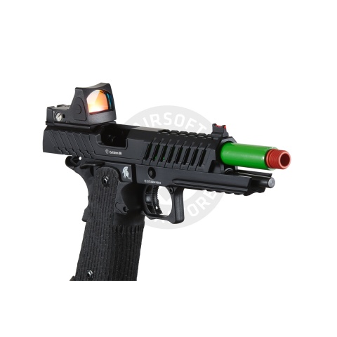 Lancer Tactical Knightshade Hi-Capa Gas Blowback Airsoft Pistol w/ Reflex Red Dot Sight - (Green)