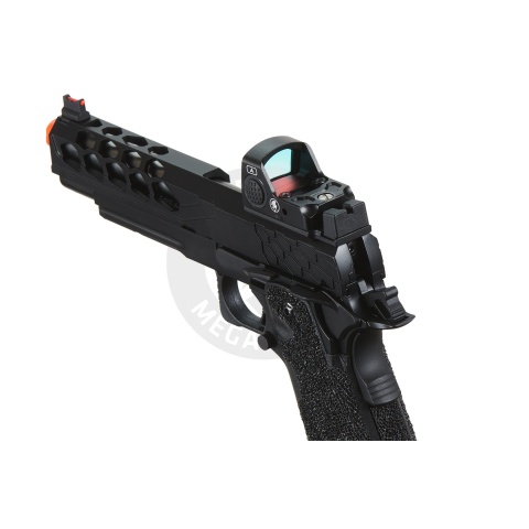 Lancer Tactical Stryk Hi-Capa 5.1 Gas Blowback Airsoft Pistol w/ Red Dot Sight - (Black)