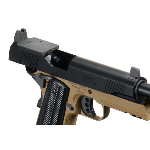 Ed Brown SOCOM 1911 Gas Blowback Airsoft Pistol ( Black / Tan )