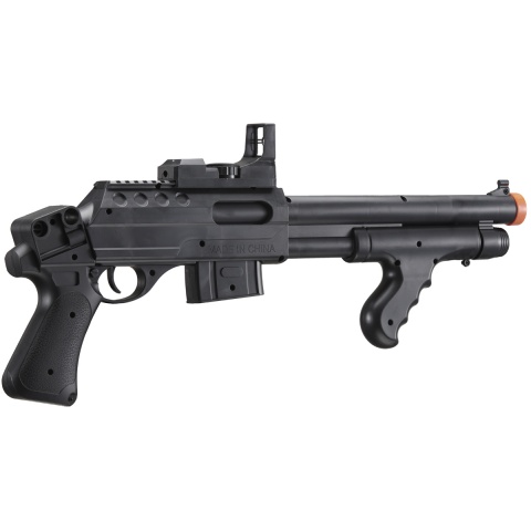 UK Arms Spring M0681A Spring Powered Pump Action Shotgun w/ Red Dot Sight and Flashlight (Color: Black)