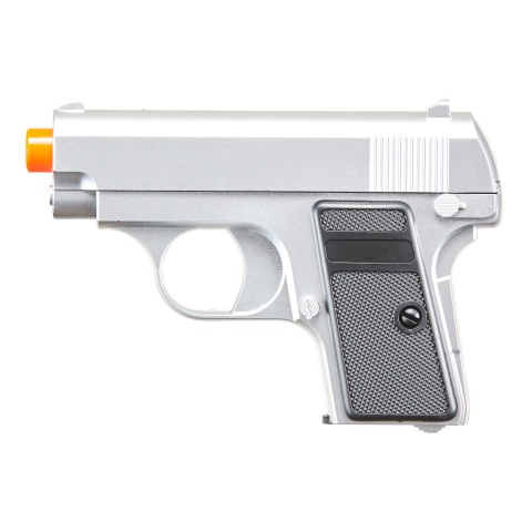 Omega Dual Spring Powered Airsoft Pistols (Color: Black & Silver)