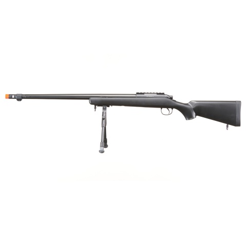 Well Airsoft VSR 10 BOLT Action Rifle w/ Bipod Fluted Barrel - BLACK
