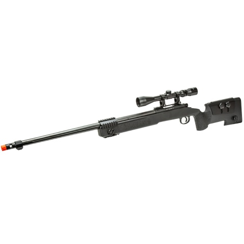 WellFire M40A5 Bolt Action Airsoft Sniper Rifle w/ Scope (Color: Black)