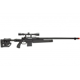 WellFire MB4415BA Bolt Action Airsoft Sniper Rifle w/ Scope (Color: Black)