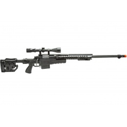 WellFire MB4419-2BA Bolt Action Airsoft Sniper Rifle w/ Scope (Color: Black)