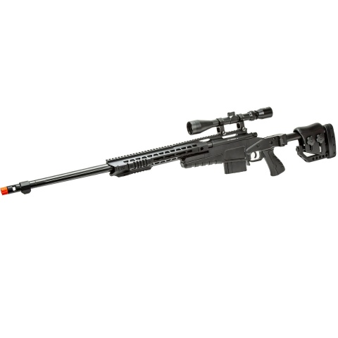 WellFire MB4419-2BA Bolt Action Airsoft Sniper Rifle w/ Scope (Color: Black)