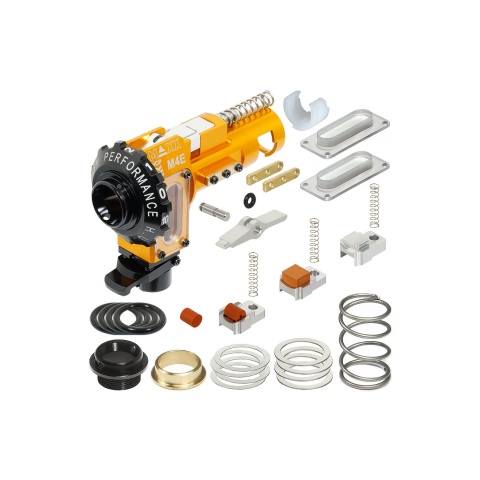 Maxx Model CNC Aluminum Hopup Chamber for Standard M4 AEG - (Orange)