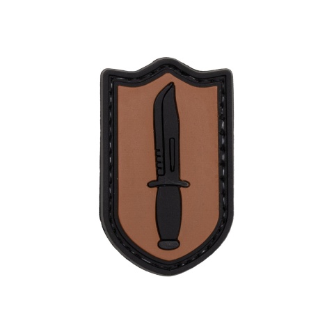 Dagger PVC Patch (Color: Brown)
