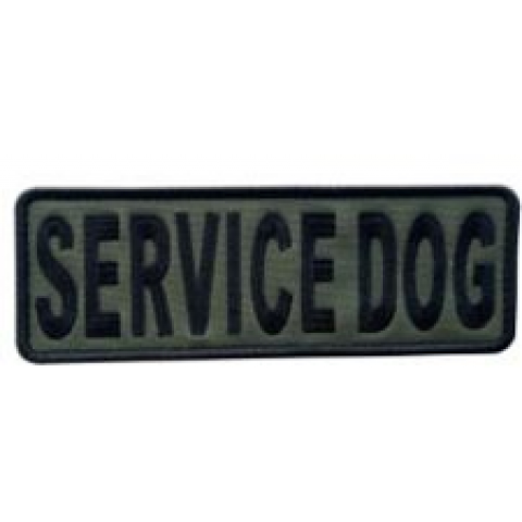 Embroidery SERVICE DOG Patch OD Green