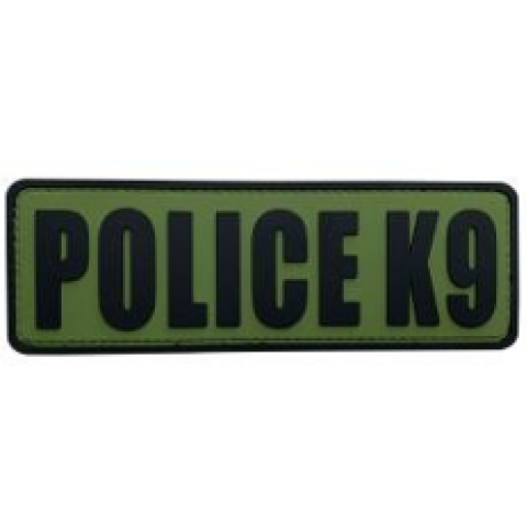 Police K9 PVC Patch OD Green