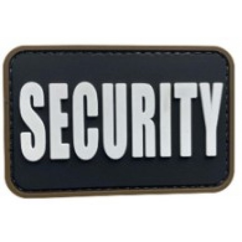 Security PVC Patch Black and White