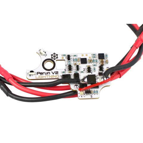 Perun V2 Lightning Optical & Magnetic MOSFET for V2 Airsoft AEG Gearboxes - (Front Wired)