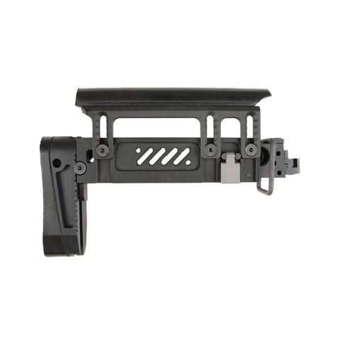 Atlas Custom Works PT-1 AK Side Folding Stock for AK Series Airsoft AEG Rifles (Color: Black)