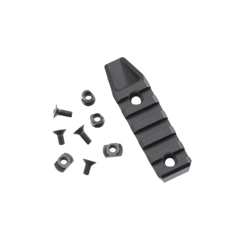 Atlas Custom Works Metal 5 Slot Rail Section for KeyMod & M-LOK Handguards (Color: Black)