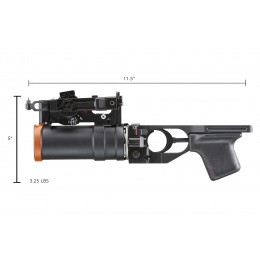 Double Bell Metal AK Grenade Launcher (Color: Black)