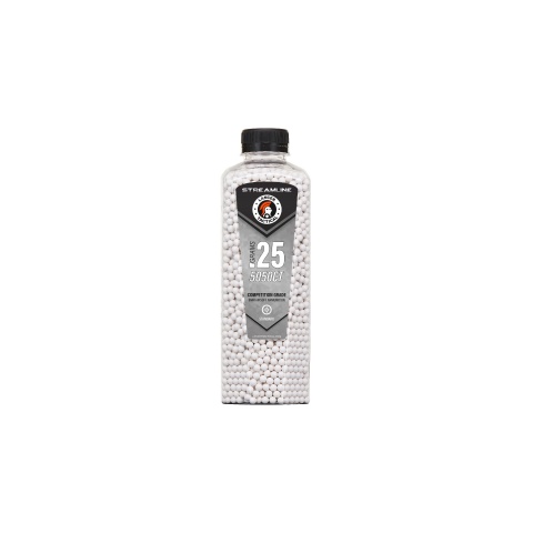 Lancer Tactical 5050 Round 0.25g Streamline Competition Grade BB Bottle (Color: White)