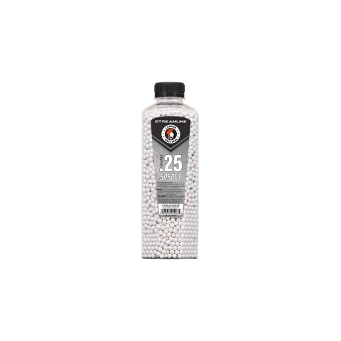 Lancer Tactical 5050 Round 0.25g Streamline Competition Grade BB Bottle (Color: White)