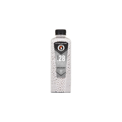 Lancer Tactical 5050 Round 0.28g Streamline Competition Grade BB Bottle (Color: White)