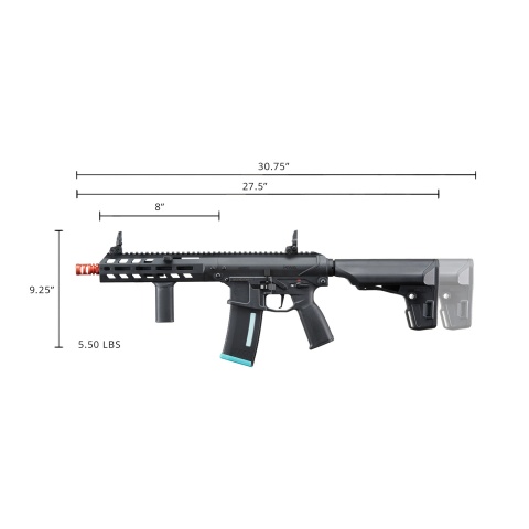 KWA Originals AEG 2.5+ EVE-9 Airsoft AEG Rifle (Color: Black)