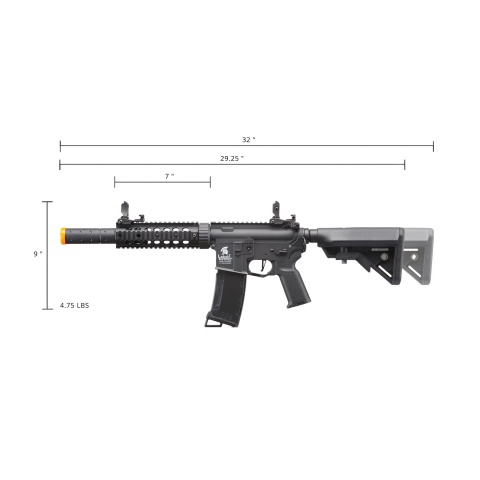 Lancer Tactical Gen 3 M4 Carbine SD AEG Airsoft Rifle with Mock Suppressor (Color: Black)