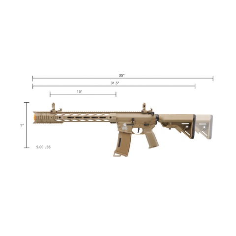 Lancer Tactical Gen 3 M4 SPR Interceptor Airsoft AEG Rifle (Color: Tan)