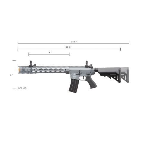Lancer Tactical Gen 2 SPR Interceptor Airsoft AEG Rifle (Color: Gray)