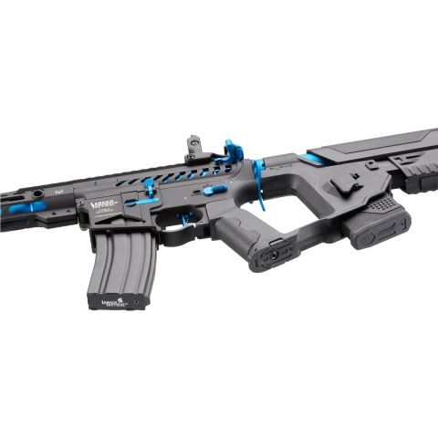 Lancer Tactical Enforcer BLACKBIRD Skeleton AEG w/ Alpha Stock [HIGH FPS] - BLACK/BLUE