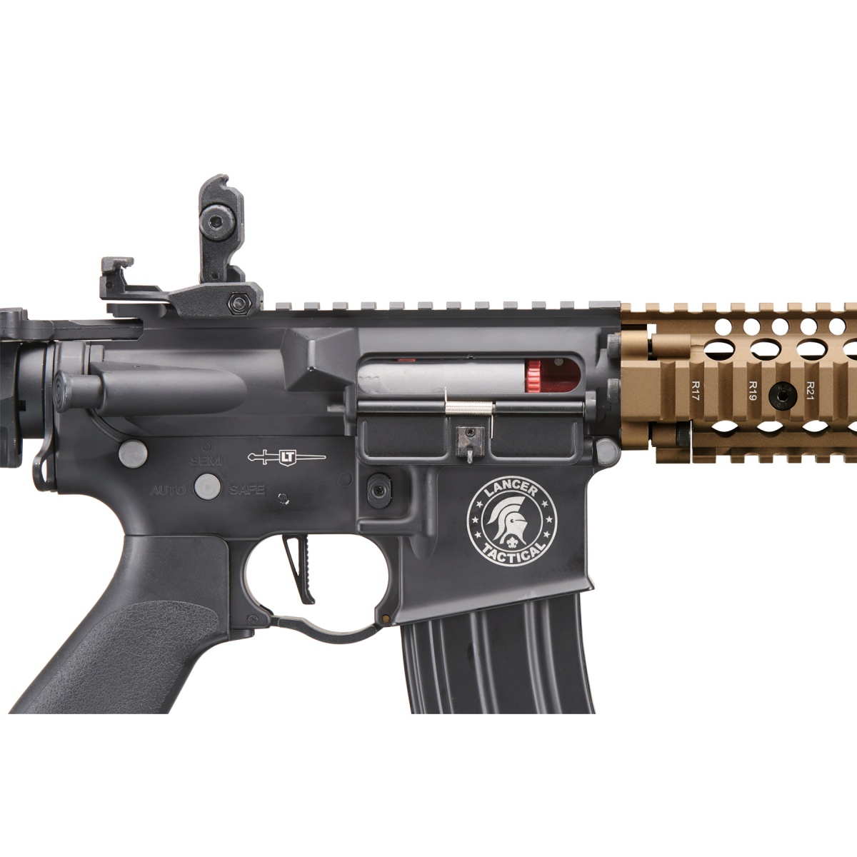 Lancer Tactical Proline ETU MK18 Full Metal Airsoft AEG Rifle Field Ready  Combo (Black)