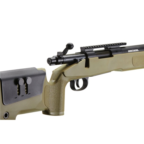 Lancer Tactical M40A3 Bolt Action Airsoft Sniper Rifle (Color: Tan)