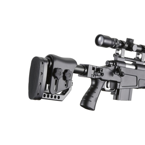 WellFire MB4419-2BAB Bolt Action Airsoft Sniper Rifle (Color: Black)