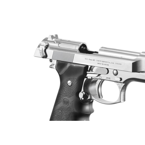 Tokyo Marui M92F Chrome Stainless Finishing Airsoft Gas Blowback Pistol (Color: Chrome)