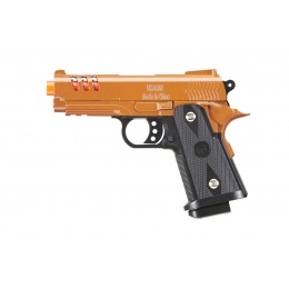 UK Arms 2011 Compact Heavyweight Series Airsoft Spring Pistol (Color: Gold)