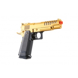 UK Arms 2011 Alloy Series Spring Airsoft Pistol w/ Wavey Stippling (Color: Gold)