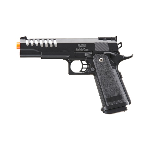 UK Arms 2011 Alloy Series Spring Airsoft Pistol w/ Wavey Stippling (Color: Black)