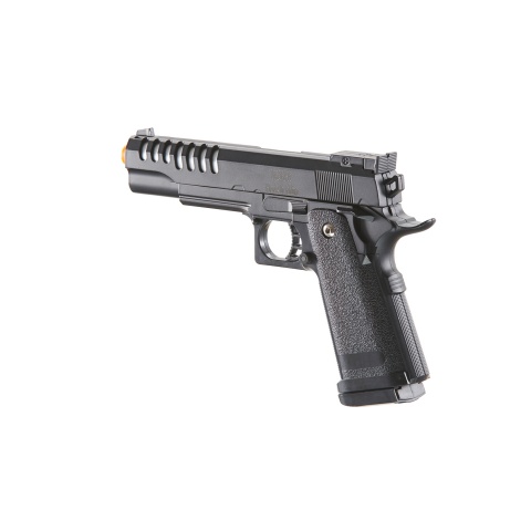 UK Arms 2011 Alloy Series Spring Airsoft Pistol w/ Wavey Stippling (Color: Black)