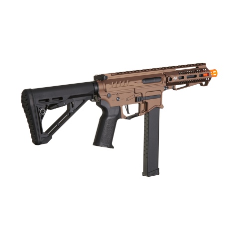 Zion Arms R&D Precision Licensed PW9 Mod 1 Airsoft Rifle with Delta Stock (Color: Bronze)
