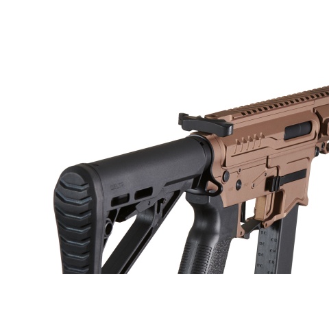 Zion Arms R&D Precision Licensed PW9 Mod 1 Airsoft Rifle with Delta Stock (Color: Bronze)
