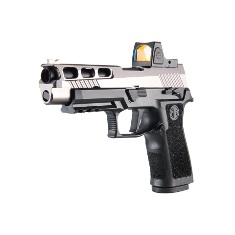 Sig Sauer Proforce P320 XCarry GBB Pistol w/ PH+ P320/M17 Slide & Lancer Tactical Red Dot Reflex Sight