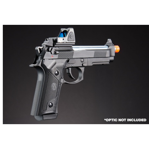 KLI KL-92 Elite IA Optic Ready 6mm Dual Power CO2/Gas Blowback Airsoft Pistol - (Black)