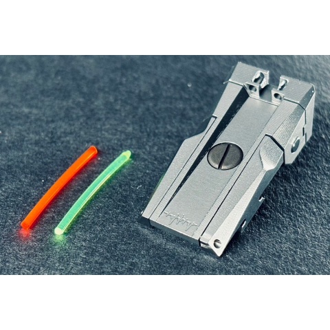 Dr. Black Aluminum Fiber Optic Rear Sight for TM Hi-CAPA 5.1 GBB Pistols