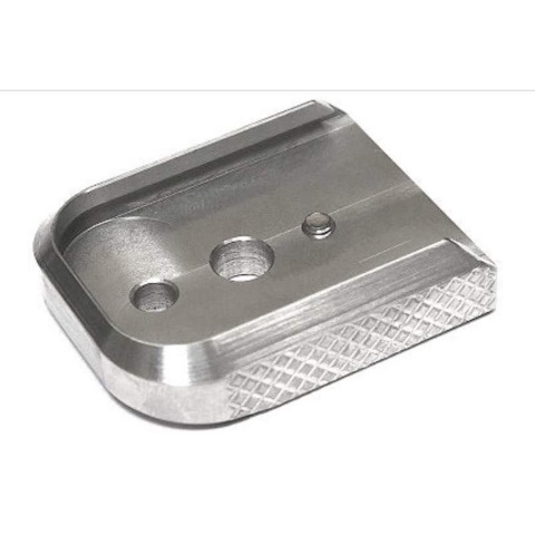 Dr. Black Tokyo Marui Hi-Capa GBB Magazine Base - (Silver)