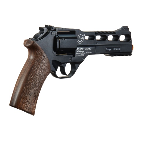 Chiappa Rhino Revolver 60DS .357 Magnum Style 6mm Airsoft Revolver Black Edition