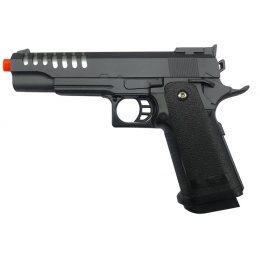UK Arms 2011 Alloy Series Spring Airsoft Pistol w/ Wavey Stippling (Color: Silver Gray)