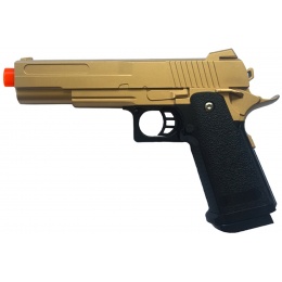 UK Arms 2011 Alloy Series Spring Airsoft Pistol (Color: Gold)