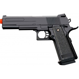 UK Arms 2011 Alloy Series Spring Airsoft Pistol (Color: Black)