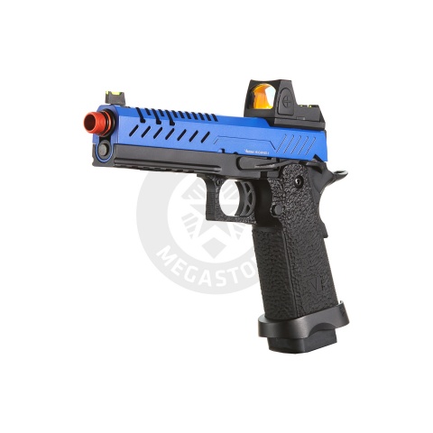 Vorsk Hi-Capa 5.1 GBB Pistol w/ Red Dot Sight - (Blue/Black)