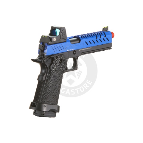 Vorsk Hi-Capa 5.1 GBB Pistol w/ Red Dot Sight - (Blue/Black)