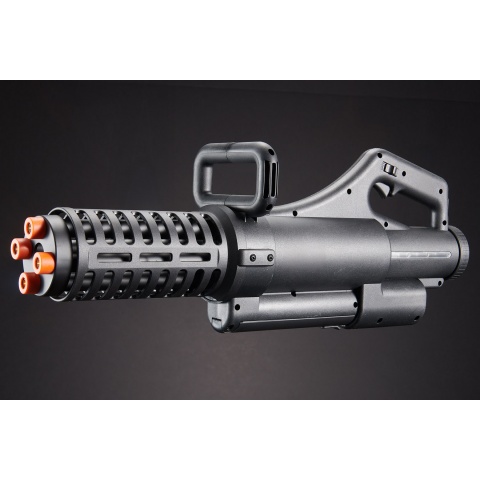 Well Pro Micro M134 Chainsaw Electric Rotating Gatling Mini Vulcan AEG Airsoft - (Black)